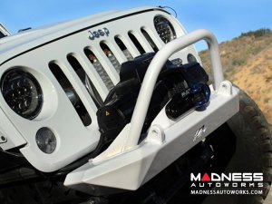 Jeep Wrangler JK Front Skinny Bumper w/ Tabs + Hoop by ATP
